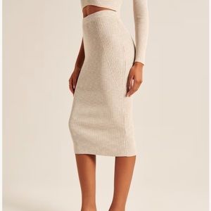 Abercrombie ribbed sweater skirt